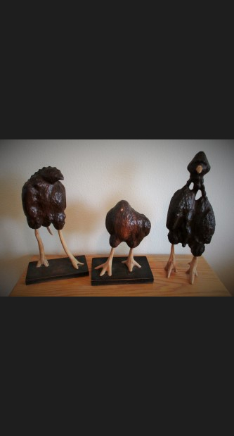Three Bird Figures