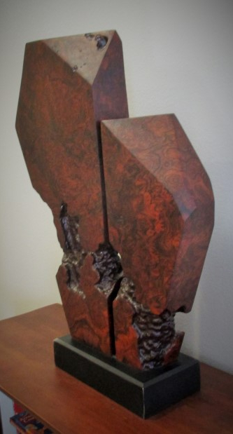 Two-Piece Upright Figure Sculpture
